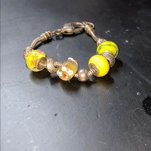 Yellow Flower Bracelet